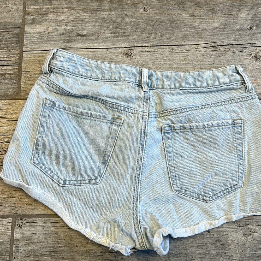 Pacsun high rise festival women’s distressed jeans shorts size 27 - Picture 4 of 5